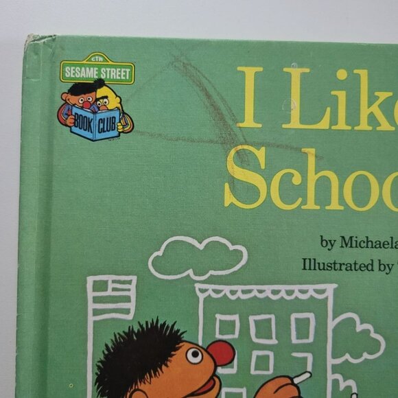 Sesame Street I Like School Burt Ernie  Book Vintage 1980s Muppet Jim Henson - Picture 3 of 13